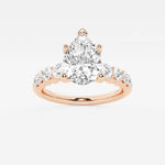 Elara - Graduated Side Stones Engagement Ring