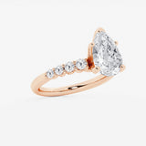 Elara - Graduated Side Stones Engagement Ring