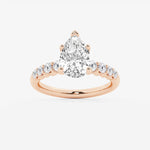 Elara - Graduated Side Stones Engagement Ring
