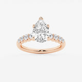 Elara - Graduated Side Stones Engagement Ring