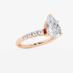 Elara - Graduated Side Stones Engagement Ring