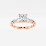 Elara - Graduated Side Stones Engagement Ring