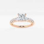 Elara - Graduated Side Stones Engagement Ring