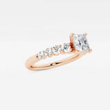 Elara - Graduated Side Stones Engagement Ring