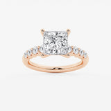 Elara - Graduated Side Stones Engagement Ring