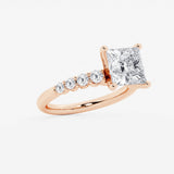 Elara - Graduated Side Stones Engagement Ring