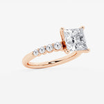 Elara - Graduated Side Stones Engagement Ring