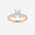 Elara - Graduated Side Stones Engagement Ring