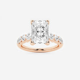 Elara - Graduated Side Stones Engagement Ring