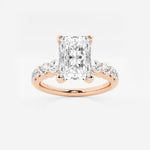 Elara - Graduated Side Stones Engagement Ring