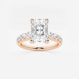 Elara - Graduated Side Stones Engagement Ring