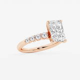 Elara - Graduated Side Stones Engagement Ring