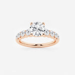 Elara - Graduated Side Stones Engagement Ring
