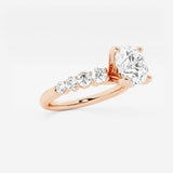 Elara - Graduated Side Stones Engagement Ring
