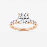 Elara - Graduated Side Stones Engagement Ring