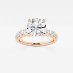 Elara - Graduated Side Stones Engagement Ring