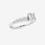 Elara - Graduated Side Stones Engagement Ring
