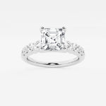 Elara - Graduated Side Stones Engagement Ring