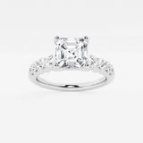 Elara - Graduated Side Stones Engagement Ring