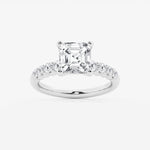 Elara - Graduated Side Stones Engagement Ring