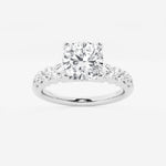 Elara - Graduated Side Stones Engagement Ring