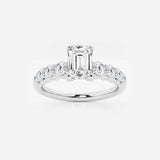 Elara - Graduated Side Stones Engagement Ring