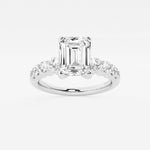 Elara - Graduated Side Stones Engagement Ring
