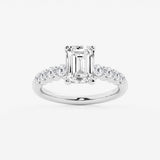 Elara - Graduated Side Stones Engagement Ring