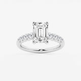 Elara - Graduated Side Stones Engagement Ring