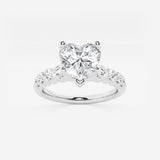 Elara - Graduated Side Stones Engagement Ring