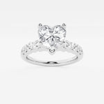 Elara - Graduated Side Stones Engagement Ring