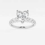 Elara - Graduated Side Stones Engagement Ring