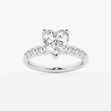 Elara - Graduated Side Stones Engagement Ring
