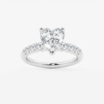 Elara - Graduated Side Stones Engagement Ring