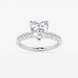 Elara - Graduated Side Stones Engagement Ring