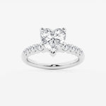 Elara - Graduated Side Stones Engagement Ring