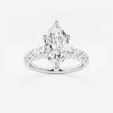 Elara - Graduated Side Stones Engagement Ring