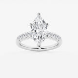 Elara - Graduated Side Stones Engagement Ring