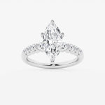 Elara - Graduated Side Stones Engagement Ring