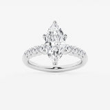 Elara - Graduated Side Stones Engagement Ring
