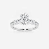 Elara - Graduated Side Stones Engagement Ring