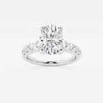 Elara - Graduated Side Stones Engagement Ring