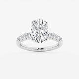 Elara - Graduated Side Stones Engagement Ring
