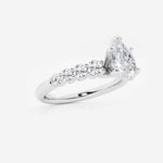 Elara - Graduated Side Stones Engagement Ring