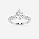 Elara - Graduated Side Stones Engagement Ring