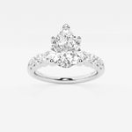 Elara - Graduated Side Stones Engagement Ring