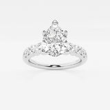 Elara - Graduated Side Stones Engagement Ring
