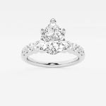 Elara - Graduated Side Stones Engagement Ring