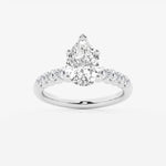 Elara - Graduated Side Stones Engagement Ring