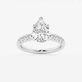 Elara - Graduated Side Stones Engagement Ring